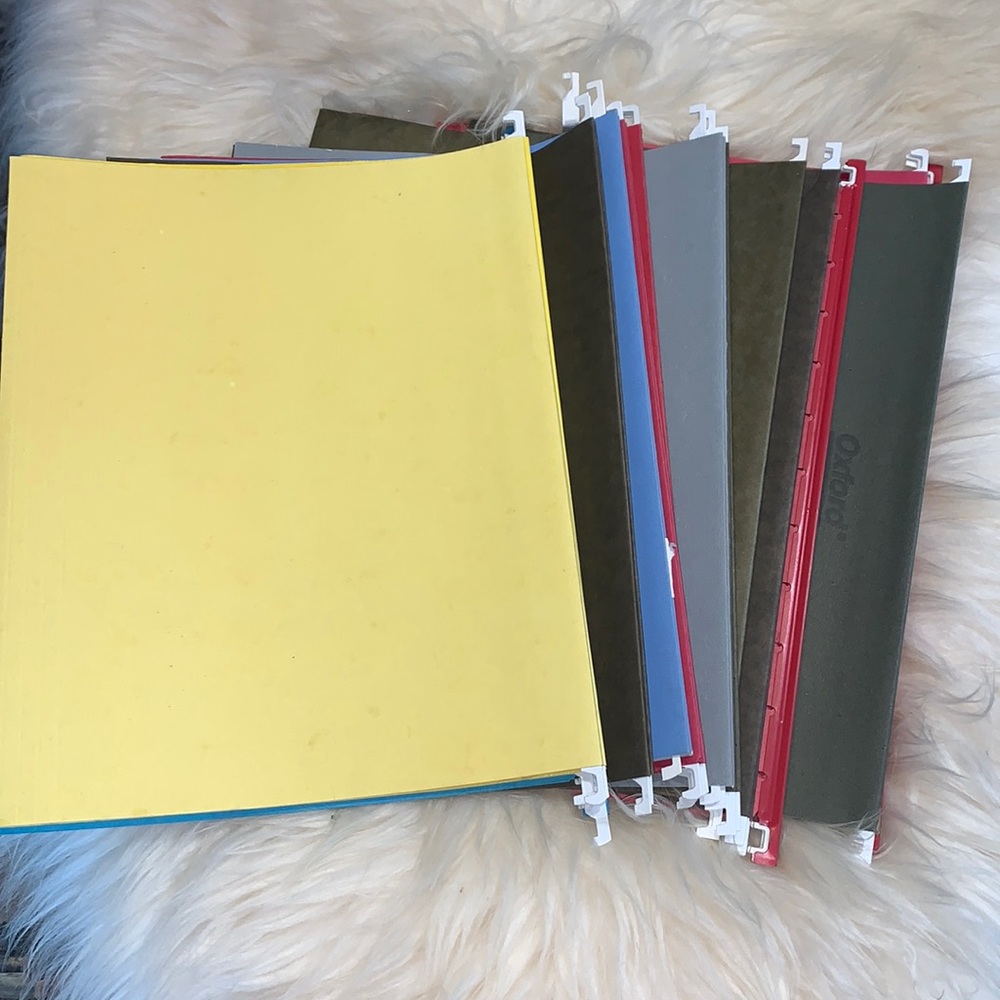 ☄️2/$15☄️Hanging folders.